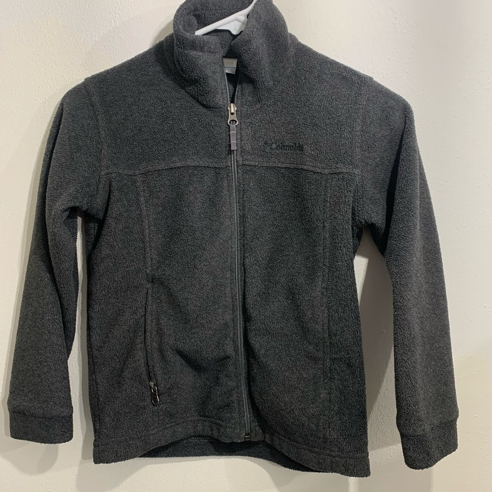 Boys Columbia Fleece Jacket in Gray (S)
